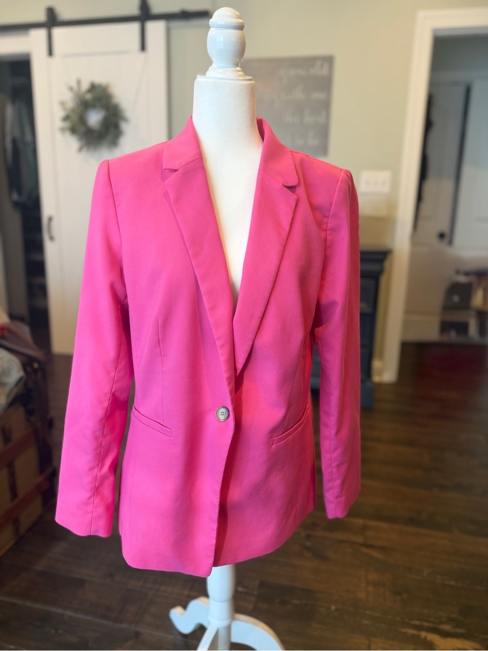 LOFT Hot Pink Single-Button Blazer